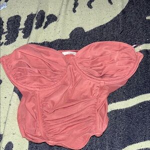 Coral Bustier Top